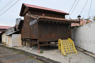 Malacca, Malezya - 16 Ekim 2022: Malacca 'nın Tarihi Tarihi Tarihi Binaları ve Turist Çekimleri