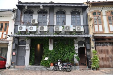 Malacca, Malezya - 16 Ekim 2022: Malacca 'nın Tarihi Tarihi Tarihi Binaları ve Turist Çekimleri