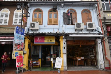 Malacca, Malezya - 16 Ekim 2022: Malacca 'nın Tarihi Tarihi Tarihi Binaları ve Turist Çekimleri