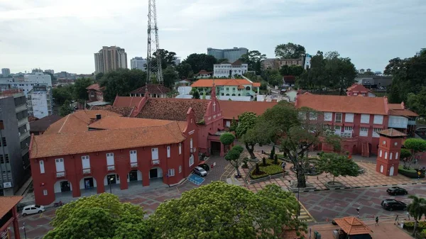 Malacca Malajsie Října 2022 Historické Památkové Budovy Turistické Atrakce Malaccy — Stock fotografie