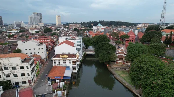 Malacca Malezya Ekim 2022 Malacca Nın Tarihi Tarihi Tarihi Binaları — Stok fotoğraf