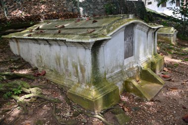 Malacca, Malezya - 16 Ekim 2022: Malacca 'nın Tarihi Tarihi Tarihi Binaları ve Turist Çekimleri