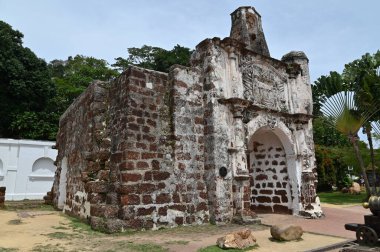 Malacca, Malezya - 16 Ekim 2022: Malacca 'nın Tarihi Tarihi Tarihi Binaları ve Turist Çekimleri