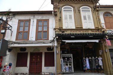 Malacca, Malezya - 16 Ekim 2022: Malacca 'nın Tarihi Tarihi Tarihi Binaları ve Turist Çekimleri