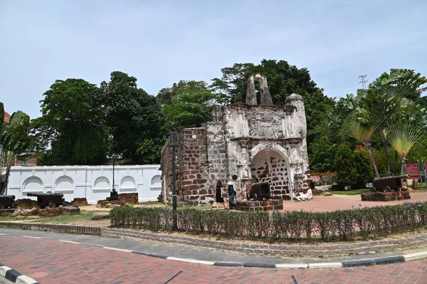Malacca Malajsie Října 2022 Historické Památkové Budovy Turistické Atrakce Malaccy — Stock fotografie