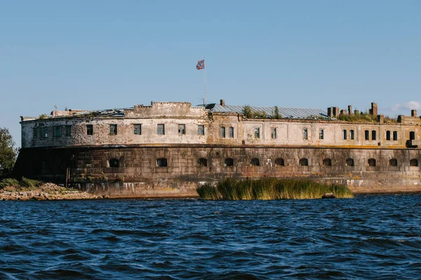 Vista Dall Acqua Del Più Antico Forte Kronshlot Del Faro — Foto Stock