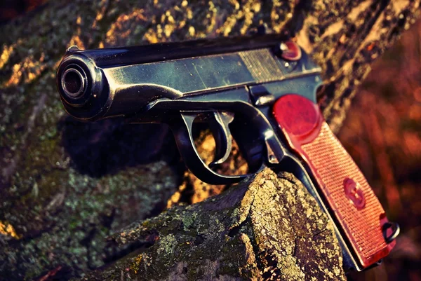 Зброя. пістолет Макарова — стокове фото