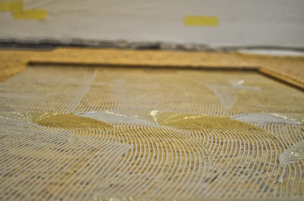 eski bir ahşap zemin inşası