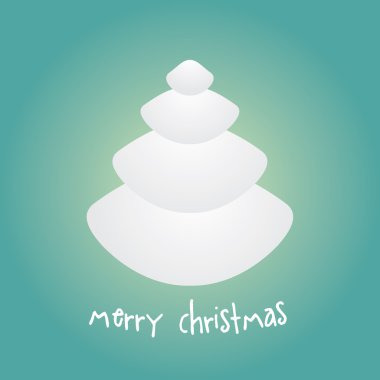 basit vektör Noel ağacı