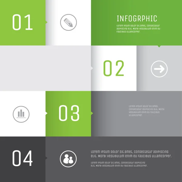 infographics tasarım vektör şablonu