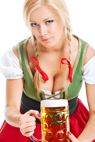 Oktoberfest serveerster — Stockfoto