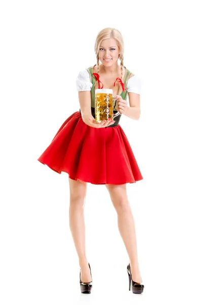 Kelnerka Oktoberfest — Zdjęcie stockowe