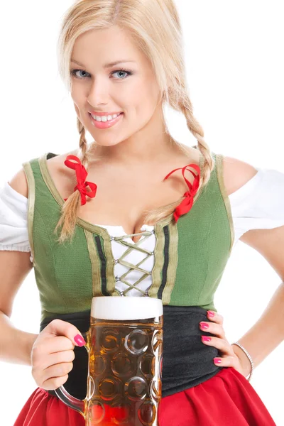 Kelnerka Oktoberfest — Zdjęcie stockowe