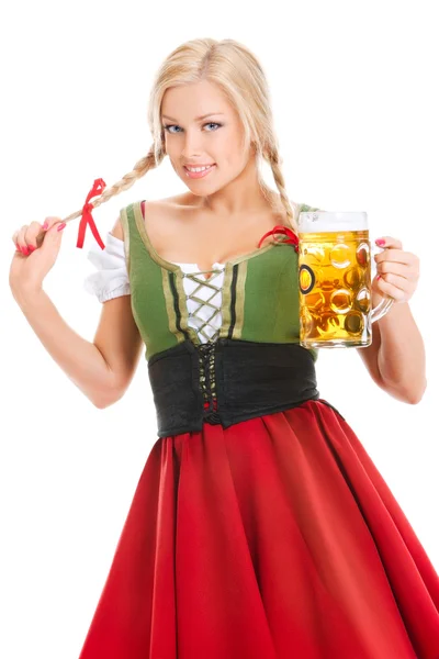 Kelnerka Oktoberfest — Zdjęcie stockowe