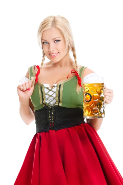 Kelnerka Oktoberfest — Zdjęcie stockowe