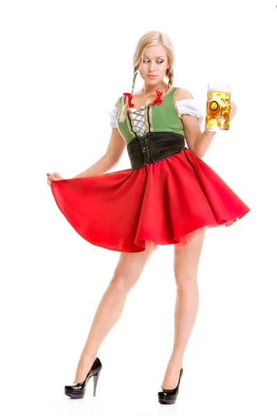 Kelnerka Oktoberfest — Zdjęcie stockowe
