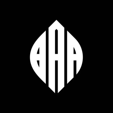 Daire şeklinde ve elips şekilli DAB yuvarlak harfli logo tasarımı. BAA elips harfleri tipografik tarzda. Üç baş harf daire şeklinde bir logo oluşturuyor. BAA Çemberi Amblemi Soyut Monogram Harf İşaretleme Vektörü.