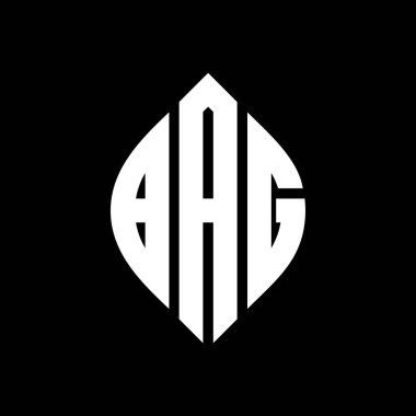 Çember şeklinde ve elips şekilli çanta dairesi logo tasarımı. Tipografik şekilli elips mektuplar. Üç baş harf daire şeklinde bir logo oluşturuyor. Çanta Çemberi Amblemi Soyut Monogram Harf İşaretleyici.