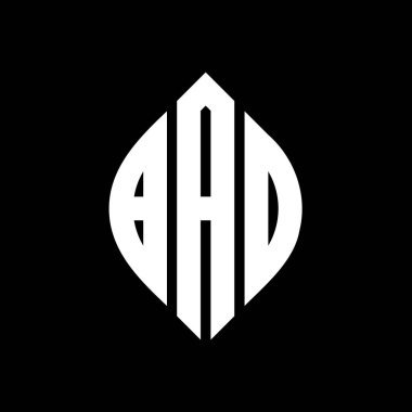 Daire şeklinde ve elips şekilli DAB harf logosu tasarımı. BAO elips harfleri tipografik tarzda. Üç baş harf daire şeklinde bir logo oluşturuyor. BAO Çemberi Amblemi Soyut Monogram Harf İşaretleme Vektörü.