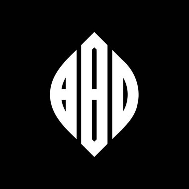Çember ve elips şekilli BBO daire harf logosu tasarımı. Tipografik tarzda BBO elips harfleri. Üç baş harf daire şeklinde bir logo oluşturuyor. BBO Çemberi Amblemi Soyut Monogram Harf İşaretleyici Vektörü.