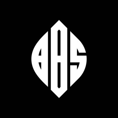 Çember ve elips şekilli BBS daire harf logosu tasarımı. Tipografik tarzda BBS elips harfleri. Üç baş harf daire şeklinde bir logo oluşturuyor. BBS Çemberi Amblemi Soyut Monogram Harf İşaretleme Vektörü.