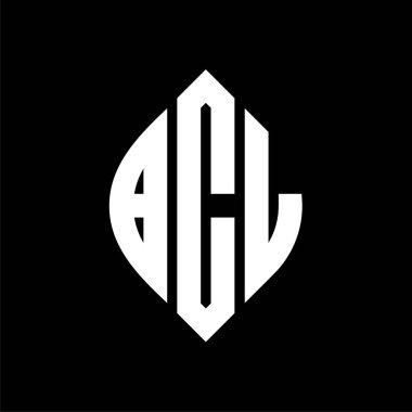 Çember ve elips şekilli BCL daire harf logosu tasarımı. Tipografik biçimli BCL elips harfleri. Üç baş harf daire şeklinde bir logo oluşturuyor. BCL Çember Amblemi Soyut Monogram Harf İşaretleyici Vektörü.