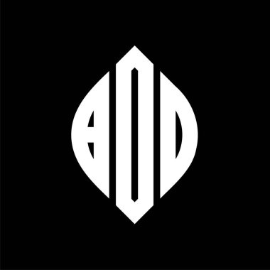Çember ve elips şekilli BDD daire harf logosu tasarımı. Tipografik biçimli BDD elips harfleri. Üç baş harf daire şeklinde bir logo oluşturuyor. BDD Çember Amblemi Soyut Monogram Harf İşaretleyici Vektörü.