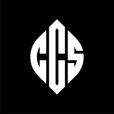 Çember ve elips şekilli CS yuvarlak harf logosu tasarımı. Tipografik şekilli CCS elips harfleri. Üç baş harf daire şeklinde bir logo oluşturuyor. CCS Çember Amblemi Soyut Monogram Harf İşaretleme Vektörü.