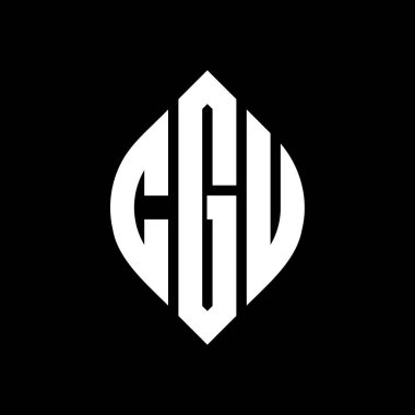 Çember ve elips şekilli CGU harf logosu tasarımı. CGU elips harfleri tipografik tarzda. Üç baş harf daire şeklinde bir logo oluşturuyor. CGU Çember Amblemi Soyut Monogram Harf İşaretleyici Vektörü.