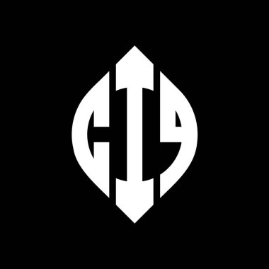 Çember ve elips şekilli CIQ daire harf logosu tasarımı. CIQ elips harfleri tipografik tarzda. Üç baş harf daire şeklinde bir logo oluşturuyor. CIQ Çember Amblemi Soyut Monogram Harf İşaretleyici Vektörü.