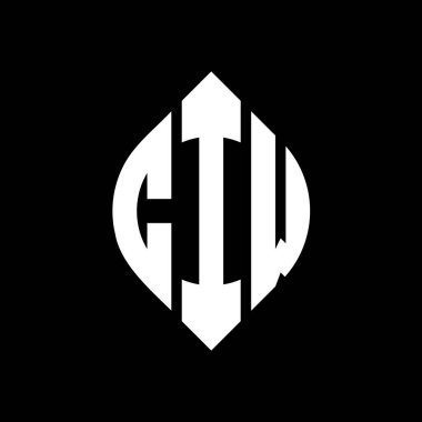 Çember ve elips şekilli CIU daire harf logosu tasarımı. CIU elips harfleri tipografik tarzda. Üç baş harf daire şeklinde bir logo oluşturuyor. CIU Çember Amblemi Soyut Monogram Harf İşaretleyici Vektörü.