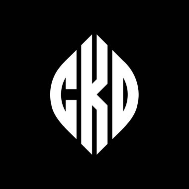 Çember ve elips şekilli CKO daire harf logosu tasarımı. Tipografik biçimli CKO elips harfleri. Üç baş harf daire şeklinde bir logo oluşturuyor. CKO Çemberi Amblemi Soyut Monogram Harf İşaretleyici Vector.CKO daire harfli logo tasarımı daire ve ellip