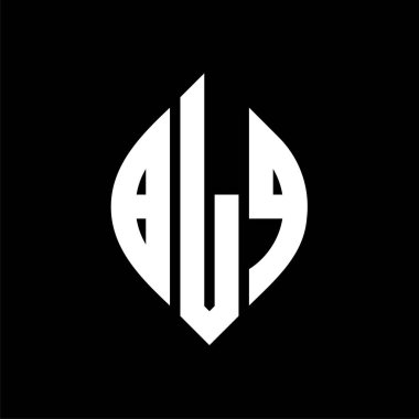 Daire ve elips şekilli BLQ daire harf logosu tasarımı. Tipografik tarzda BLQ elips harfleri. Üç baş harf daire şeklinde bir logo oluşturuyor. BLQ Çemberi Amblemi Soyut Monogram Harf İşaretleyici Vektörü.