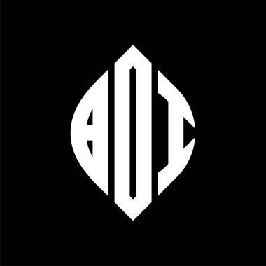 Çember ve elips şekilli BOI daire harf logosu tasarımı. Tipografik tarzda BOI elips harfleri. Üç baş harf daire şeklinde bir logo oluşturuyor. BOI Çemberi Amblemi Soyut Monogram Harf İşaretleme Vektörü.