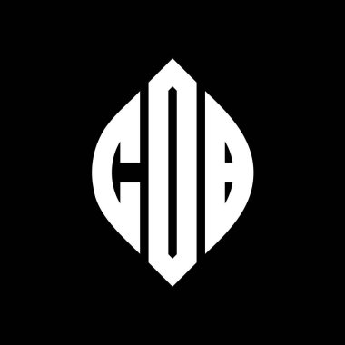 Çember ve elips şekilli Başçavuş yuvarlak harf logosu tasarımı. Başçavuş elips harfleri tipografik tarzda. Üç baş harf daire şeklinde bir logo oluşturuyor. COB Çemberi Amblemi Soyut Monogram Harf İşaretleme Vektörü.