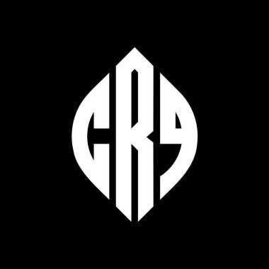 Çember ve elips şekilli CRQ daire harf logosu tasarımı. CRQ elips harfleri tipografik tarzda. Üç baş harf daire şeklinde bir logo oluşturuyor. CRQ Çemberi Amblemi Soyut Monogram Harf İşaretleyici Vektörü.