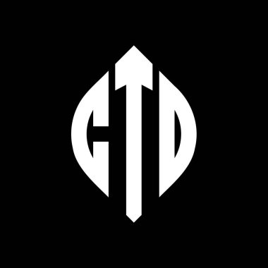 Çember ve elips şekilli CTD daire harf logosu tasarımı. Tipografik şekilli CTD elips harfleri. Üç baş harf daire şeklinde bir logo oluşturuyor. CTD Çember Amblemi Soyut Monogram Harf İşaretleme Vektörü.
