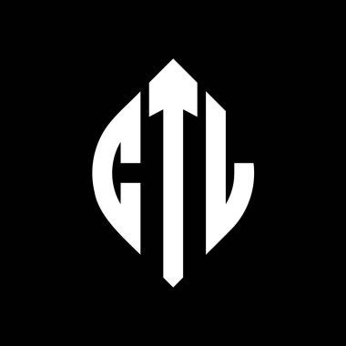 Çember ve elips şekilli CTL daire harf logosu tasarımı. Tipografik tarzda CTL elips harfleri. Üç baş harf daire şeklinde bir logo oluşturuyor. CTL Çember Amblemi Soyut Monogram Harf İşaretleyici Vektörü.