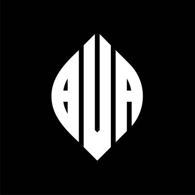 Çember ve elips şekilli BVA daire harf logosu tasarımı. Tipografik tarzda BVA elips harfleri. Üç baş harf daire şeklinde bir logo oluşturuyor. BVA Çember Amblemi Soyut Monogram Harf İşaretleyici Vektörü.