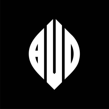 Çember ve elips şekilli BVD daire harf logosu tasarımı. Tipografik biçimli BVD elips harfleri. Üç baş harf daire şeklinde bir logo oluşturuyor. BVD Çember Amblemi Soyut Monogram Harf İşaretleyici Vektörü.