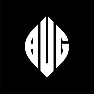 Çember ve elips şekilli BVG daire harf logosu tasarımı. Tipografik biçimli BVG elips harfleri. Üç baş harf daire şeklinde bir logo oluşturuyor. BVG Çember Amblemi Soyut Monogram Harf İşaretleyici Vektörü.
