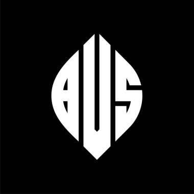 Çember ve elips şekilli BVS daire harf logosu tasarımı. Tipografik biçimli BVS elips harfleri. Üç baş harf daire şeklinde bir logo oluşturuyor. BVS Çember Amblemi Soyut Monogram Harf İşaretleyici Vektörü.