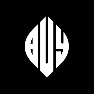Çember ve elips şekilli BVY daire harf logosu tasarımı. Tipografik biçimli BVY elips harfleri. Üç baş harf daire şeklinde bir logo oluşturuyor. BVY Çember Amblemi Soyut Monogram Harf İşaretleyici Vektörü.