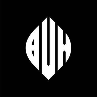 Çember ve elips şekilli BVX daire harf logosu tasarımı. Tipografik biçimli BVX elips harfleri. Üç baş harf daire şeklinde bir logo oluşturuyor. BVX Çember Amblemi Soyut Monogram Harf İşaretleyici Vektörü.