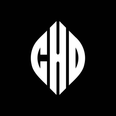 Çember ve elips şekilli CXD daire harf logosu tasarımı. Tipografik biçimli CXD elips harfleri. Üç baş harf daire şeklinde bir logo oluşturuyor. CXD Çember Amblemi Soyut Monogram Harf İşaretleyici Vektörü.