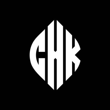 Çember ve elips şekilli CXK daire harf logosu tasarımı. Tipografik biçimli CXK elips harfleri. Üç baş harf daire şeklinde bir logo oluşturuyor. CXK Çember Amblemi Soyut Monogram Harf İşaretleyici Vektörü.