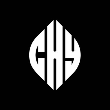 Çember ve elips şekilli CXY daire harf logosu tasarımı. Tipografik biçimli CXY elips harfleri. Üç baş harf daire şeklinde bir logo oluşturuyor. CXY Çember Amblemi Soyut Monogram Harf İşaretleyici Vektörü.