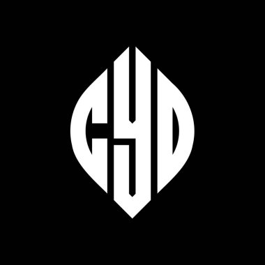 Çember ve elips şekilli CYO daire harf logosu tasarımı. CYO elips harfleri tipografik tarzda. Üç baş harf daire şeklinde bir logo oluşturuyor. CYO Çember Amblemi Soyut Monogram Harf İşaretleyici Vektörü.
