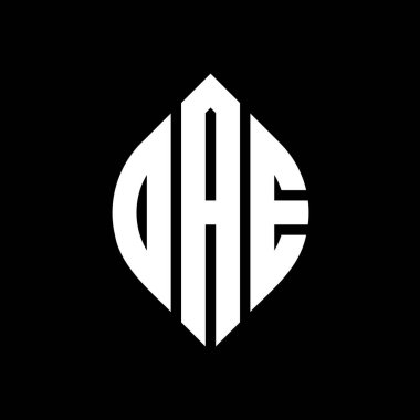 DaE daire harf logosu dizaynı, daire ve elips şeklinde. DAE elips harfleri tipografik tarzda. Üç baş harf daire şeklinde bir logo oluşturuyor. DAE Çember Amblemi Soyut Monogram Harf İşaretleme Vektörü.