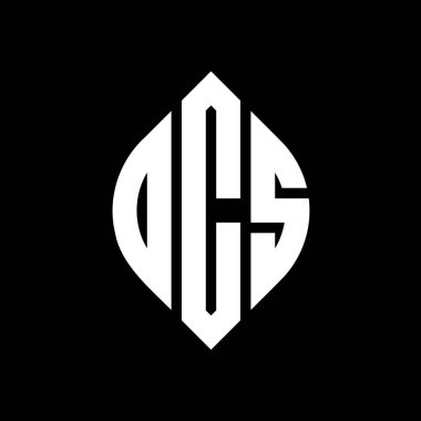 Daire ve elips şekilli DCS daire harf logosu tasarımı. Tipografik biçimli DCS elips harfleri. Üç baş harf daire şeklinde bir logo oluşturuyor. DCS Çember Amblemi Soyut Monogram Harf İşaretleyici Vektörü.